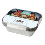 9pc Medium Foil Food Containers and Lids